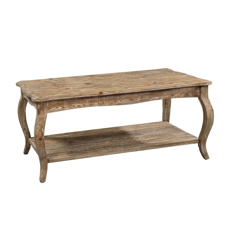 Rustic Reclaimed Coffee Table Driftwood - Alaterre Furniture, 1 of 6