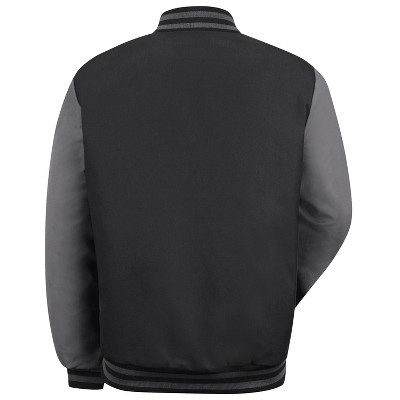 Red Kap Duo-Tone Team Jacket, Black/Charcoal - 3X Large — фото 2