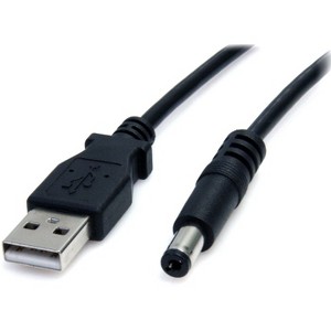 StarTech.com 3 ft USB to Type M Barrel 5V DC Power Cable - 1 of 2