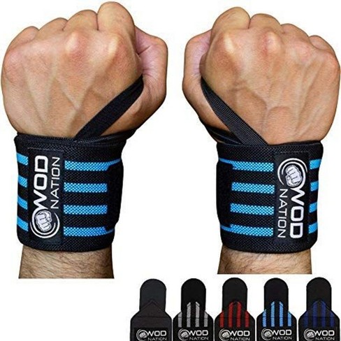 Wrist Wraps & Straps for Gym & Weightlifting (24 inch) - Essential Weight Lifting Wrist Wraps - LT Blue - image 1 of 4