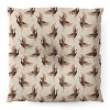 Iveta Abolina Terracotta Cranes Cream Square Floor Pillow - Deny Desings - 2 of 4