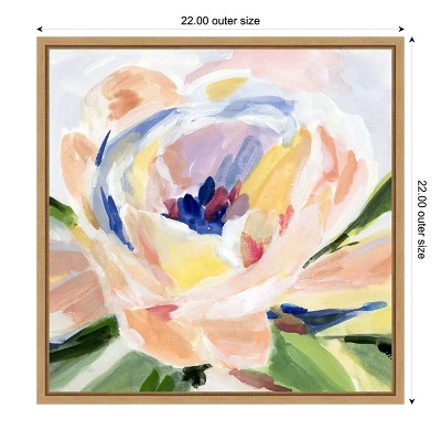 Spring Forth II Acrylic Nature Canvas Art with Natural Maple Frame