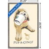 Trends International Jim Baldwin - Pup-a-cino Framed Wall Poster Prints - 3 of 4
