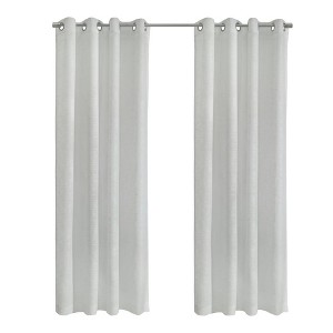 Habitat Boucle Sheer Premium Stylish and Functional Grommet Curtain Panel White - 1 of 4