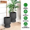 Tall Planters Set of 2, Large Planter , Flower Pots with Water Level Monitor, for Patio, Porch, Living Room, or Home Office - 2 of 4