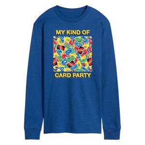 Men's - UNO - My Kind Of Card Party Long Sleeve Graphic T-Shirt - 1 of 4