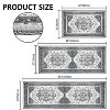 DOMETOUR Farmhouse Kitchen Rugs 3 Piece Set,Non Slip Machine Washable Kitchen Mats,Boho Vintage Kitchen Carpet - 4 of 4