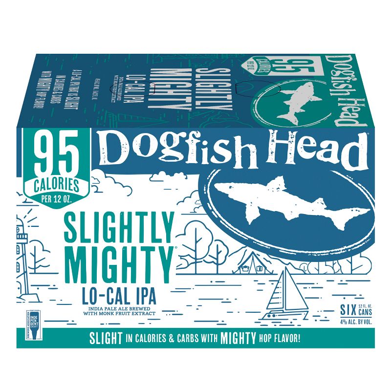 Dogfish Head Slightly Mighty Lo-Cal IPA Beer - 6pk/12 fl oz Cans, 5 of 10