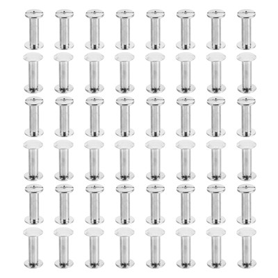 Unique Bargains Steel Leather Belt Scrapbook Binding Kits M5 Chicago Screws 100 Sets