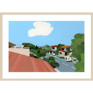 41" x 30" Moving New Town by Hiroyuki Izutsu Wood Framed Wall Art Print - Amanti Art: Giclee, Acrylic, Hardwood Frame - 1 of 4