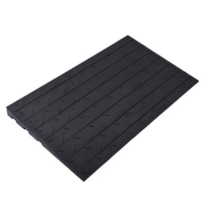Wheelchair Ramp, Door Ramp, Holds Up to 2200 lbs Non-Slip Surface Rubber Solid Threshold Ramp