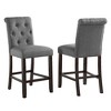 NicBex Dining Chairs Set of 2 Upholstered Chair Counter Height Stools with Solid Wood Frame Suitable for Kitchen - 2 of 4