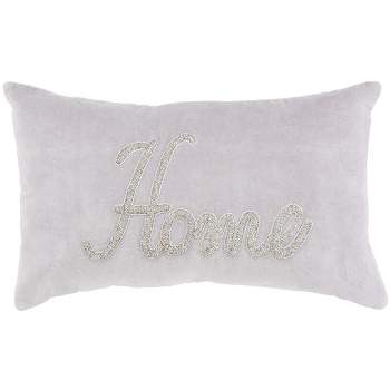 Home Pillow - Grey - 12" X 20" - Safavieh.