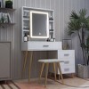 Dovelina Vanity Table with Mirror and Drawers Vanity Table Set - 3 of 4