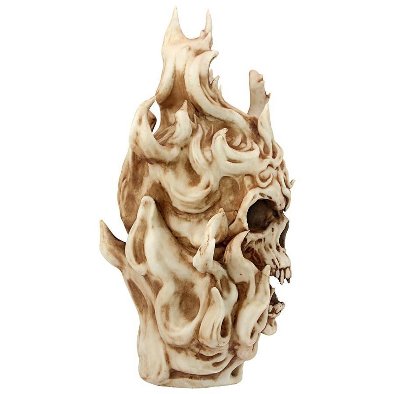 Design Toscano Hell s Flames Vampire Skull Statue, 3 of 8