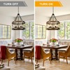 Bella Depot Farmhouse Wood Chandelier - 2 of 4