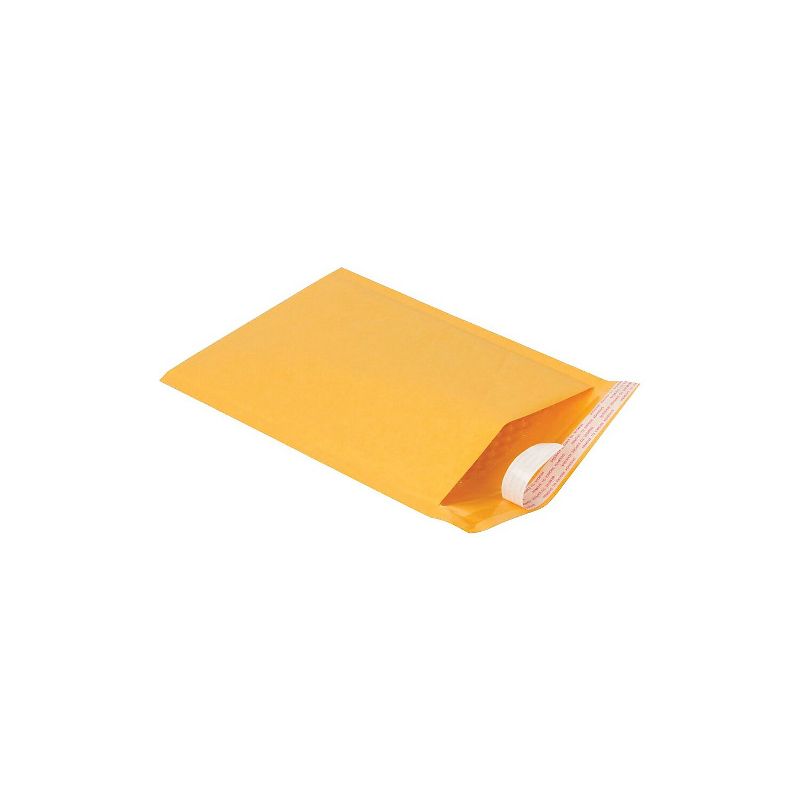 Sealed Air Jiffylite Self-Seal Mailer Side Seam #1 7 1/4 x 12 Golden Brown 100/Carton 39092, 2 of 3