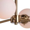 Vaxcel Orbit 4 - Light Semi-Flush Mount in  Muted Brass - 4 of 4