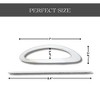 Evideco French Home Goods Elegant Metal Curtain Tiebacks, Oval Design for Easy Install – Perfect for Drapes, Curtains, and Sheer Panels - 4 of 4