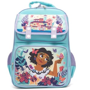 Disney Encanto 15.5" Polyester Blue Large Backpack with 2 Front Pockets - 1 of 4