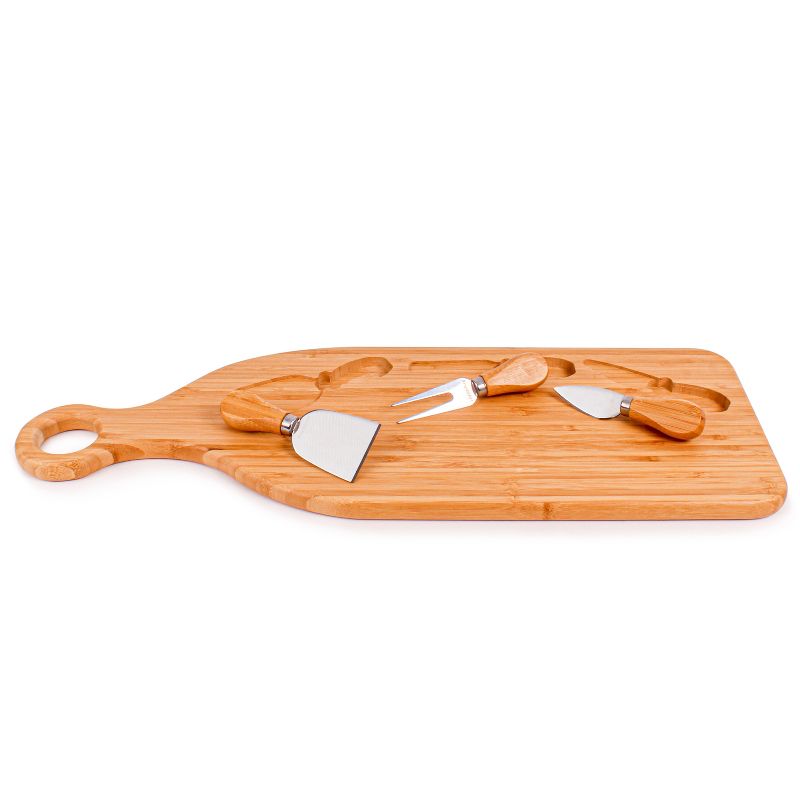 BergHOFF Bamboo 4Pc Paddle Cheese Board Set, with 3 Tools, 22x7.9x1", 2 of 8
