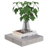 vidaXL Floating Wall Shelves 2 pcs Concrete Gray 9.1"x9.3"x1.5" MDF - 2 of 4