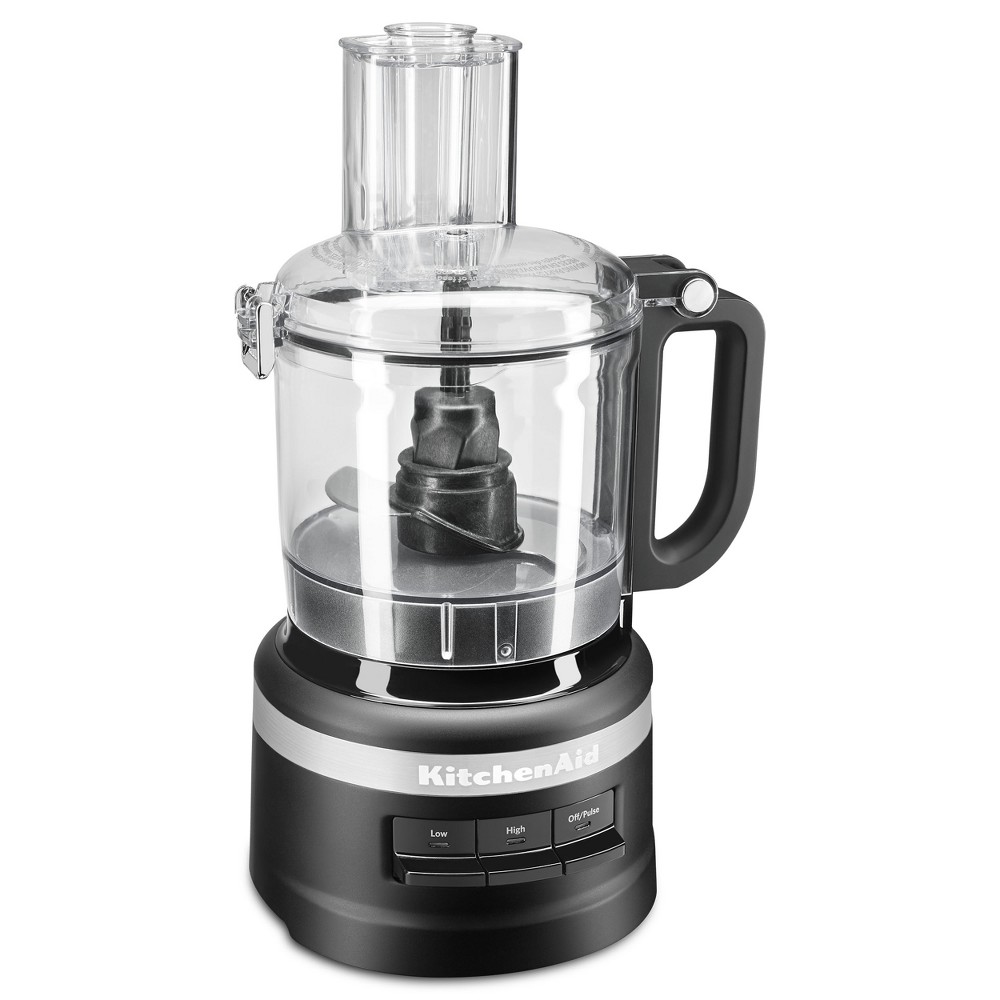 Photos - Mixer KitchenAid 7 Cup Food Processor - Black - KFP0718BM 