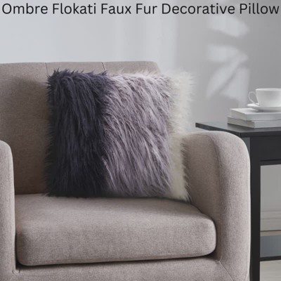 Flokati Faux Fur in Black