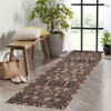 Acekool Area Rugs: Washable Non-Slip Boho Floral Carpet, Soft Low Pile Foldable Stain Resistant Rugs for Living Room, Bedroom, Home, Dining Room - 4 of 4