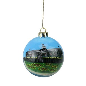 Roman 3.25" San Francisco Golden Gate Bridge and Lighthouse Ball Shaped Christmas Ornament - Blue/Green - 1 of 4