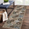 coucheta Washable Vintage Area Rugs, Non-Slip Stain-Resistant Ultra-Soft Low Pile Carpet, Easy to Clean Indoor Rugs, for Office, Bedroom, Living Room - 2 of 4