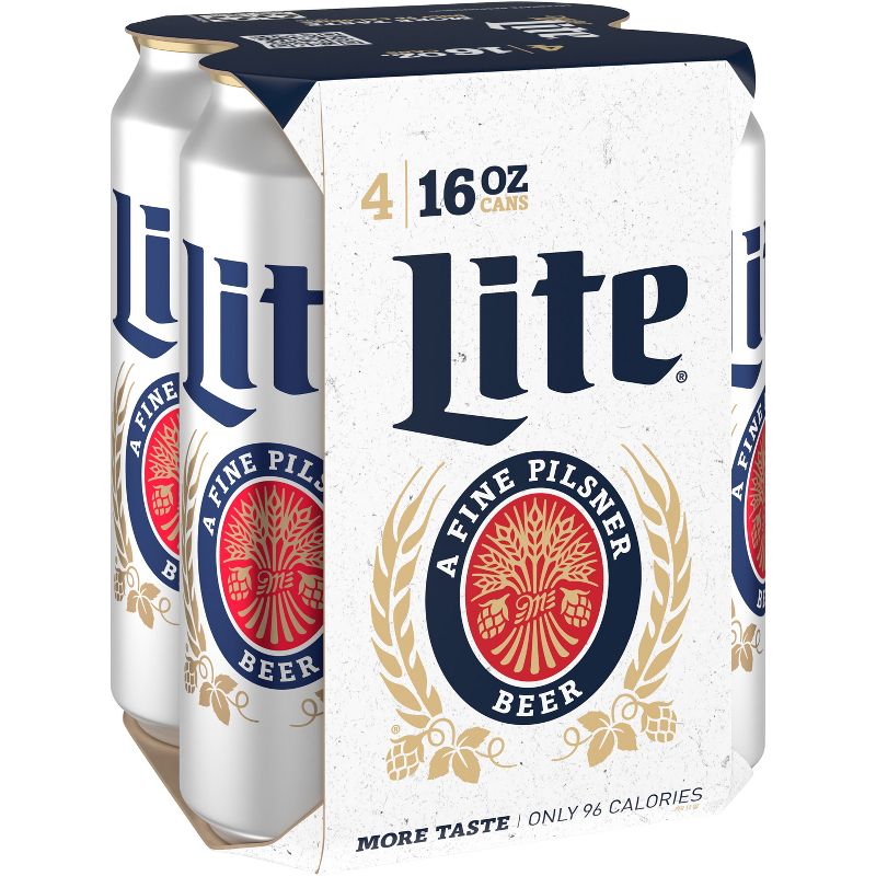 Miller Lite Beer - 4pk/16 fl oz Cans, 1 of 11
