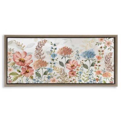Stupell Industries Pastel Spring Florals, 25" x 11"