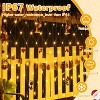 Ollny 210 LED 10*7ft Warm White Outdoor Net Lights (Clear wire, IP67 Waterproof, 8 Modes)  10ft*7ft - 4 of 4