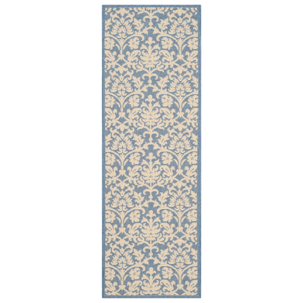 2'3inX6'7in Opole Outdoor Rug Blue/Natural - Safavieh