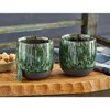 tagltd Hot/Cold Stoneware Stmless Mug - 16oz Ceramic Drinkware, Dishwasher Safe, Green, Perfect for Christmas, 3.5"h x 3.3"l x 3.3"w - 3 of 3