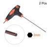 Unique Bargains S2 Steel T-Handle Metric Dual End Hex Wrenches 2 Pcs - 3 of 4