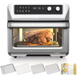 Costway 21QT Convection Air Fryer Toaster Oven 8-in-1 w/ 5 Accessories & Recipe