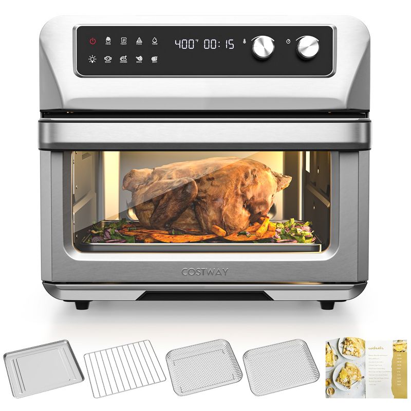 Costway 21QT Convection Air Fryer Toaster Oven 8-in-1 w/ 5 Accessories & Recipe, 1 of 11