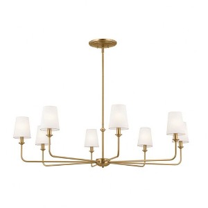 Kichler Lighting Pallas 8 - Light Chandelier in  Brushed Natural Brass - 1 of 4