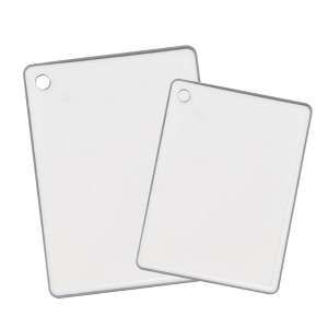 SharpChef 2Pc Reversible Durable Kitchen Cutting Board Set, Non-Slip Rubber Chopping, Juice Grooves, Dishwasher Safe, Easy Grip Handles, BPA-Free - 1 of 4