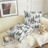 Winter Pillow Covers 18x18 Set of 2 Vintage Rustic Forest Pine Tree Snow Animals Print - 3 of 3