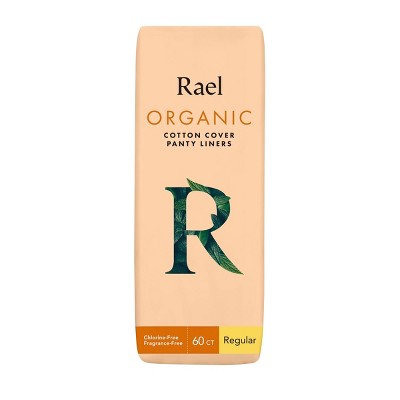 Rael Organic Cotton Fragrance Free Panty Liners - 60ct : Target