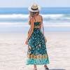 Women's Vibrant Floral Maxi Dress for Beach Getaways - Cupshe - 4 of 4