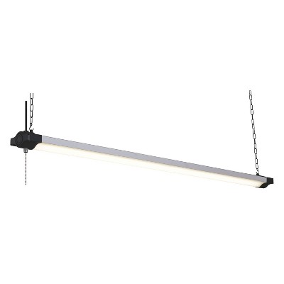 VAXCEL Mercer 46-in W Integrated LED Silver Linkable Plug-in Utility Shop Light