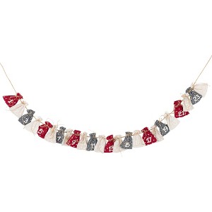 Northlight Count Down to Christmas Gift Bags Garland - 6.5' - 1 of 4