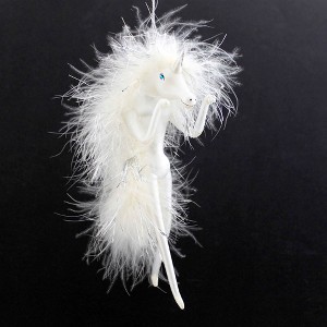 De Carlini Italian Ornaments 7.0 Inch Dolly Dancer Unicorn Christmas Tree Ornament , Horn Horse-Like (1PC) - 1 of 4