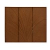 Metal Leaf Handmade Palm Wall Decor with White Backing Blue - Olivia & May: Iron Coastal Art, Nautical Style, Indoor Display - 2 of 4