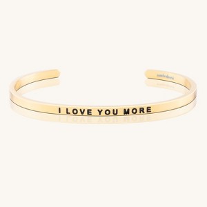 Mantra Jewelry - I Love You More Yellow Gold One Size - 1 of 4