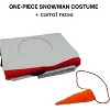 4E’s Novelty Snowman Costume Adult One-Piece for Men & Women,  Includes Carrot Nose & Hat, Perfect for Snowman Costume Adult for Holiday Parties - 4 of 4
